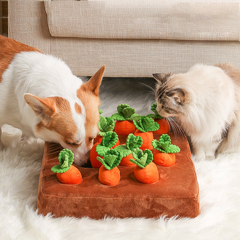 Pet Carrot Plush Vegetable Toy