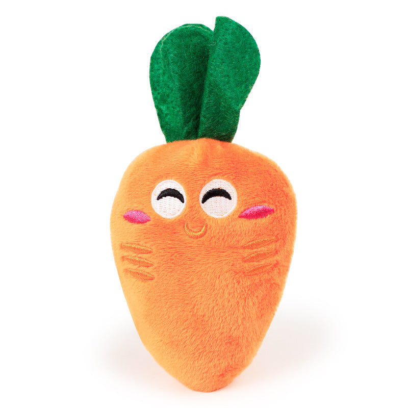 Pet Carrot Plush Vegetable Toy